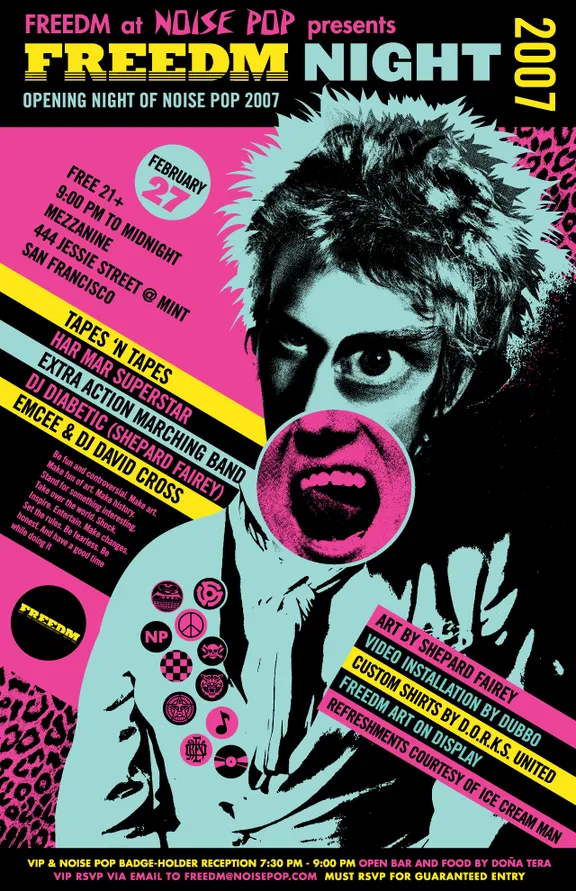 FREEDM Night at Noise Pop Festival poster